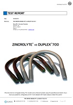 Zincrolyte vs Duplex test report